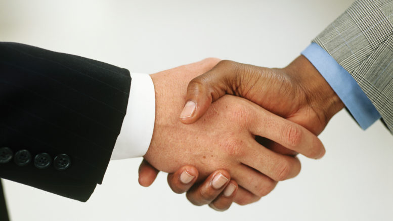 Landlord tenant handshake