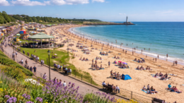 Sunny day on South Shields beach