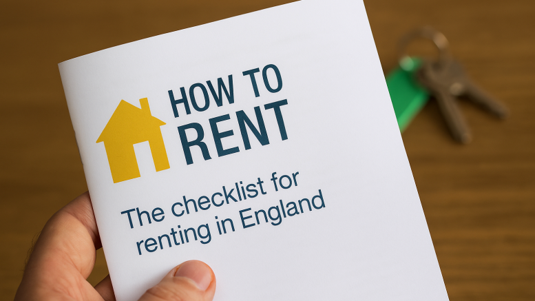 Tenant holding ‘how to rent’ guide highlighting legal requirement landlords often miss