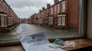 Blackpool terraced house with council licensing document