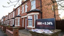 British buy-to-let property with To Let sign and rate display
