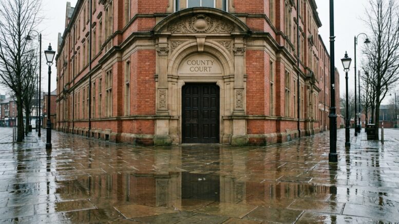British county court building exterior