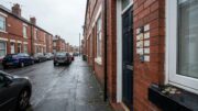 Northern English terraced houses converted to HMO with multiple doorbells