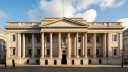 Bank of England building in sunlight