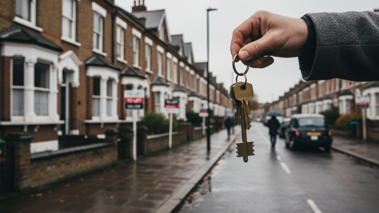 UK rental property with To Let signs