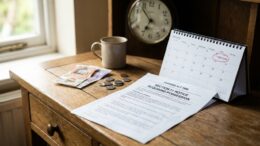 Section 21 eviction notice with calendar showing 1 May 2026 deadline