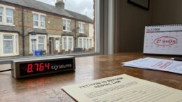 UK landlord petition document with signature count