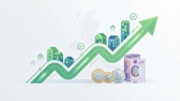 Property transactions data showing annual increase