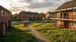 Council estate properties with SOLD signs after Right to Buy