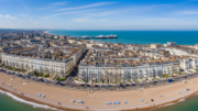 Aerial view of Brighton seafront properties at centre of short-let licensing debate