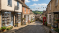 Somerset market town high street in Frome