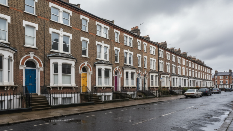Victorian terraced houses suggesting HMO conversions