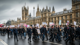 Housing protest march in London