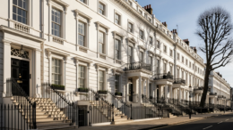 Georgian townhouses in London Mayfair district
