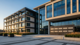 Office building representing landlord company formations