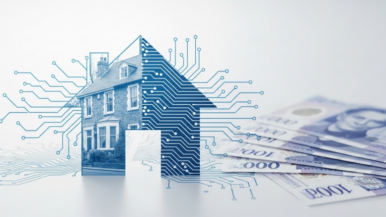 Digital mortgage completion technology concept