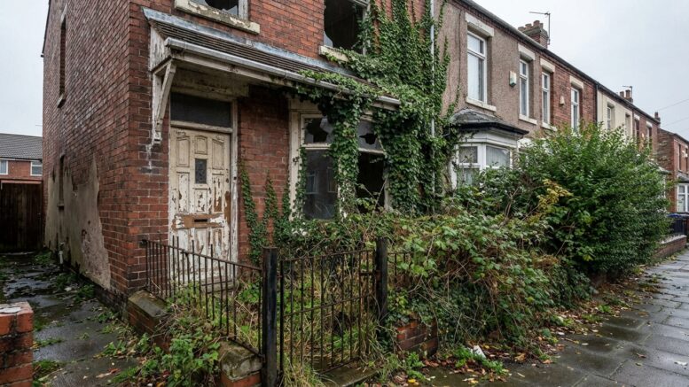 Neglected rental property requiring maintenance