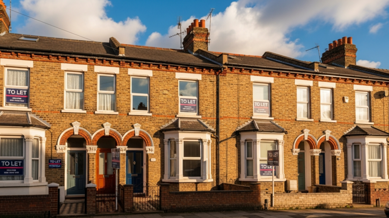 British rental properties with To Let signs