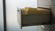 Empty council filing cabinet suggesting limited enforcement records