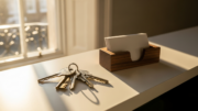Letting agent compliance documentation on desk