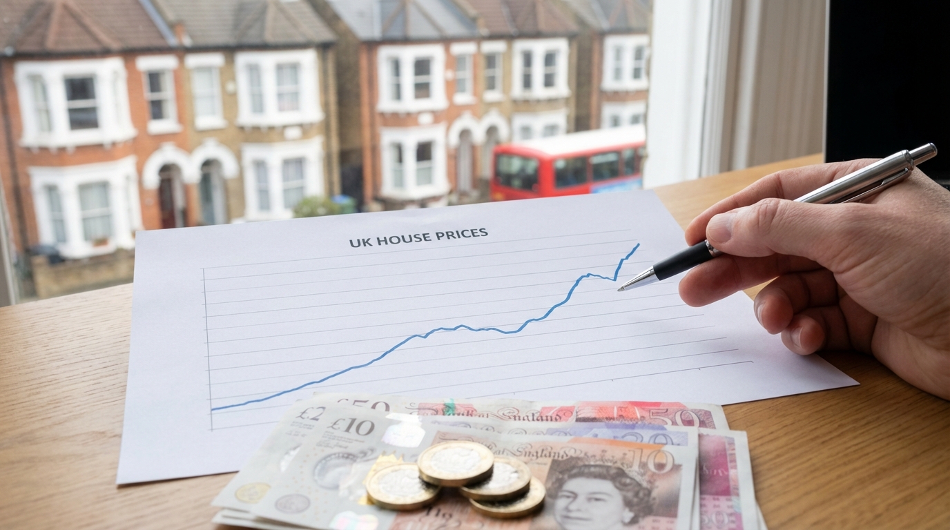 UK house prices hit new record as annual growth reaches four-month high