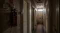 Fire safety equipment in cramped HMO hallway