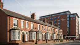 Loughborough terraces near council offices
