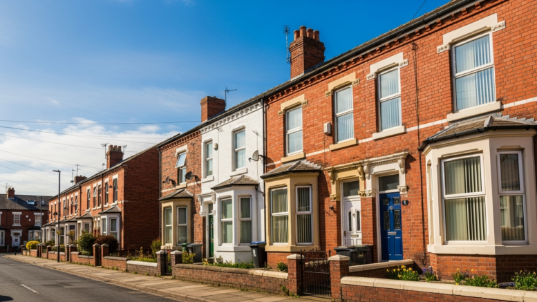 Victorian terraces on a lower-priced northern street