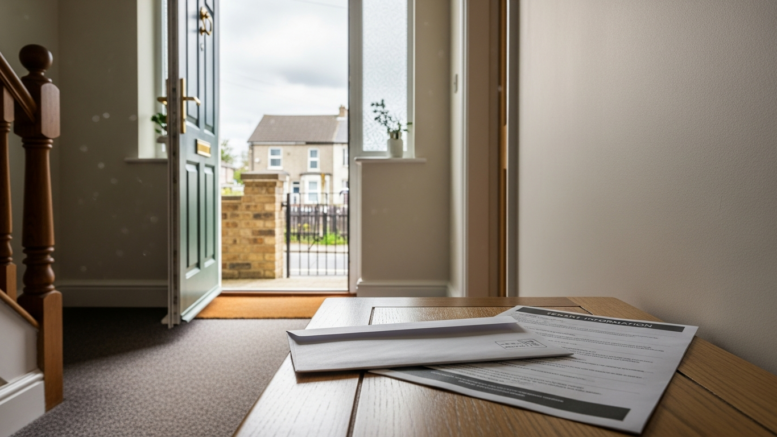 Tenant guide letter at British rental property