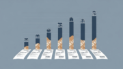 UK property transactions graphic with house icons