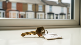 House keys on a bright counter in a UK rental home