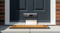 UK rental front door with paperwork envelope