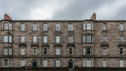 Scottish tenement building showing traditional rental housing