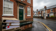 UK court exterior with possession files and rental homes
