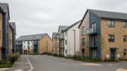 UK shared ownership homes in realistic housing development