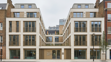 Build-to-rent apartments with shared courtyard