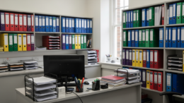 Landlord compliance records in office