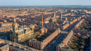 Northern English terraced housing near a town centre