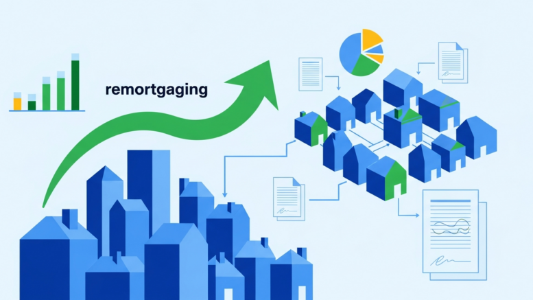 Abstract buy-to-let remortgage infographic