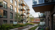 Modern rental apartments in a UK city development