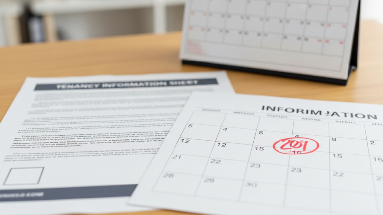Landlord information sheet deadline compliance