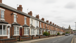 British HMO terrace on quiet residential street