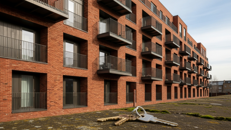 Red brick flats with brass keys for buy-to-let lending