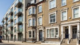 Mixed UK rental properties in bright daylight