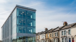 Modern bank office beside British rental homes