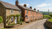 Older rural rental homes in a British village street