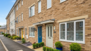 Modern British rental homes in bright daylight