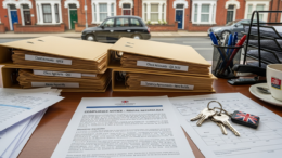 Letting agency compliance paperwork and house keys