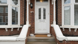 Pet-friendly rental home entrance
