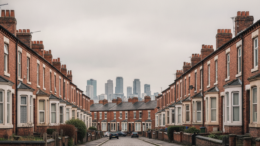 Greater Manchester terraces and skyline